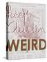 Keep Austin Weird - 1939, Austin Chamber of Commerce, Texas, United States Map-null-Stretched Canvas