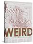 Keep Austin Weird - 1939, Austin Chamber of Commerce, Texas, United States Map-null-Stretched Canvas