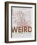 Keep Austin Weird - 1939, Austin Chamber of Commerce, Texas, United States Map-null-Framed Premium Giclee Print