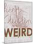 Keep Austin Weird - 1939, Austin Chamber of Commerce, Texas, United States Map-null-Mounted Giclee Print