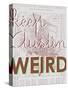 Keep Austin Weird - 1939, Austin Chamber of Commerce, Texas, United States Map-null-Stretched Canvas