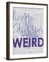 Keep Austin Weird - 1939, Austin Chamber of Commerce, Texas, United States Map-null-Framed Giclee Print