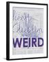 Keep Austin Weird - 1939, Austin Chamber of Commerce, Texas, United States Map-null-Framed Giclee Print