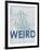 Keep Austin Weird - 1939, Austin Chamber of Commerce, Texas, United States Map-null-Framed Giclee Print