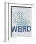 Keep Austin Weird - 1939, Austin Chamber of Commerce, Texas, United States Map-null-Framed Premium Giclee Print