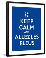 Keep Calm and Allez Les Bleus-Thomaspajot-Framed Art Print