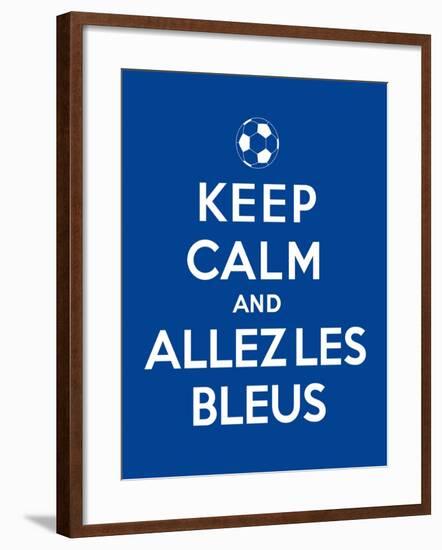 Keep Calm and Allez Les Bleus-Thomaspajot-Framed Art Print