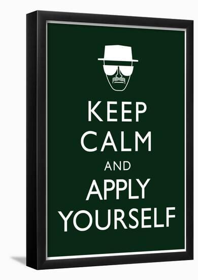 Keep Calm and Apply Yourself-null-Framed Poster
