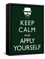 Keep Calm and Apply Yourself-null-Framed Stretched Canvas