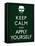 Keep Calm and Apply Yourself-null-Framed Stretched Canvas