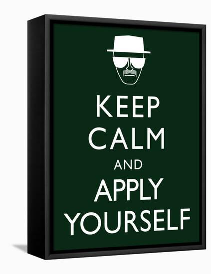 Keep Calm and Apply Yourself-null-Framed Stretched Canvas