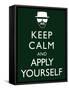 Keep Calm and Apply Yourself-null-Framed Stretched Canvas