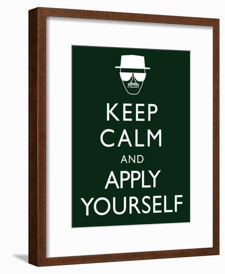 Keep Calm and Apply Yourself-null-Framed Poster