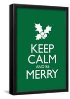 Keep Calm and Be Merry Poster-null-Framed Poster
