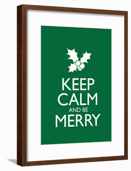 Keep Calm and Be Merry Poster-null-Framed Poster