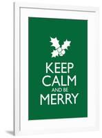 Keep Calm and Be Merry Poster-null-Framed Poster