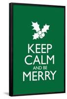 Keep Calm and Be Merry Poster-null-Framed Poster