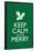 Keep Calm and Be Merry Poster-null-Framed Poster