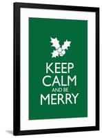 Keep Calm and Be Merry Poster-null-Framed Poster