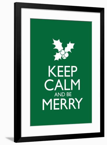 Keep Calm and Be Merry Poster-null-Framed Poster