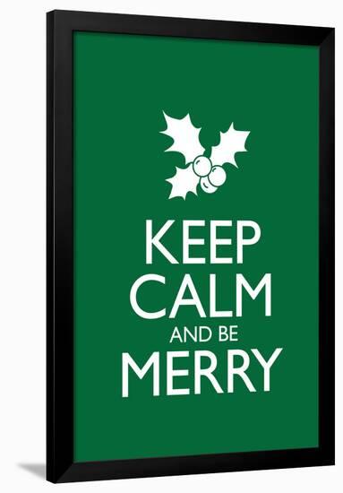 Keep Calm and Be Merry Poster-null-Framed Poster