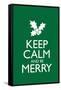 Keep Calm and Be Merry Poster-null-Framed Stretched Canvas