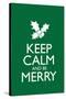 Keep Calm and Be Merry Poster-null-Stretched Canvas