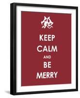 Keep Calm and be Merry-null-Framed Giclee Print