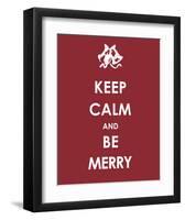 Keep Calm and be Merry-null-Framed Art Print