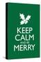 Keep Calm and Be Merry-null-Stretched Canvas