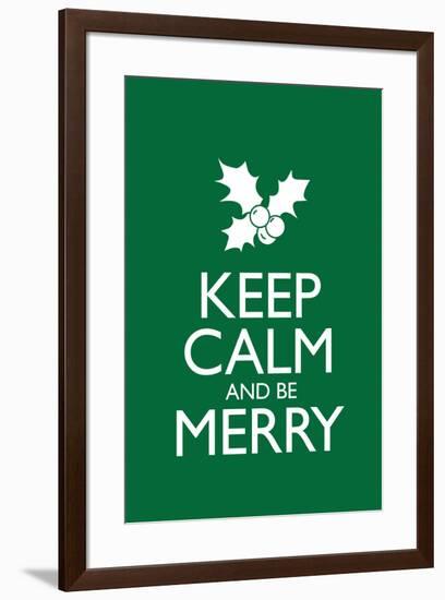 Keep Calm and Be Merry-null-Framed Art Print