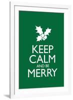 Keep Calm and Be Merry-null-Framed Art Print