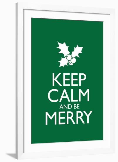 Keep Calm and Be Merry-null-Framed Art Print