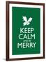 Keep Calm and Be Merry-null-Framed Art Print
