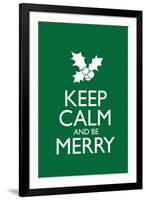 Keep Calm and Be Merry-null-Framed Art Print