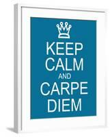 Keep Calm and Carpe Diem-mybaitshop-Framed Art Print