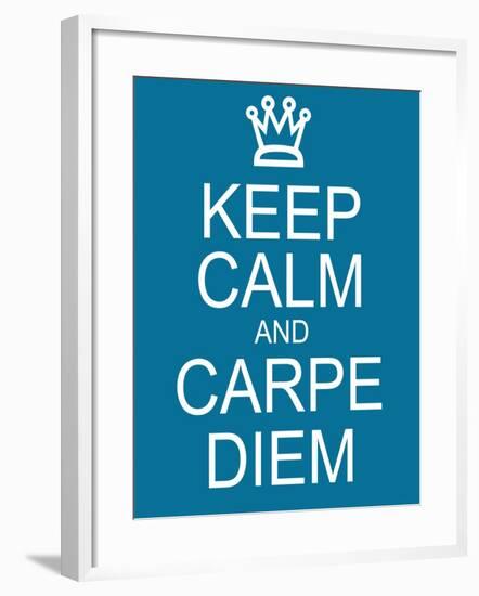 Keep Calm and Carpe Diem-mybaitshop-Framed Art Print