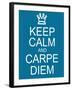 Keep Calm and Carpe Diem-mybaitshop-Framed Art Print