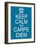 Keep Calm and Carpe Diem-mybaitshop-Framed Art Print