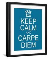 Keep Calm and Carpe Diem-mybaitshop-Framed Art Print