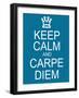 Keep Calm and Carpe Diem-mybaitshop-Framed Art Print