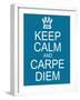 Keep Calm and Carpe Diem-mybaitshop-Framed Art Print