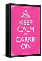 Keep Calm and Carrie On 2-null-Framed Stretched Canvas