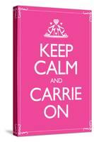 Keep Calm and Carrie On 2-null-Stretched Canvas