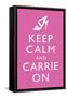 Keep Calm and Carrie On-null-Framed Stretched Canvas