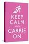 Keep Calm and Carrie On-null-Stretched Canvas