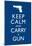 Keep Calm and Carry A Gun Print Poster-null-Mounted Poster