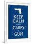 Keep Calm and Carry A Gun-null-Framed Art Print