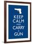 Keep Calm and Carry A Gun-null-Framed Art Print