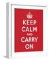 'Keep Calm and Carry On', 1939-English School-Framed Giclee Print